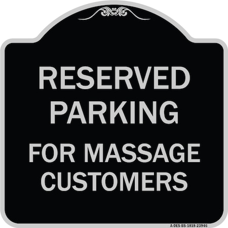 Signmission For Massage Customers Heavy-Gauge Aluminum Architectural Sign, BS-1818-23946 A-DES-BS-1818-23946
